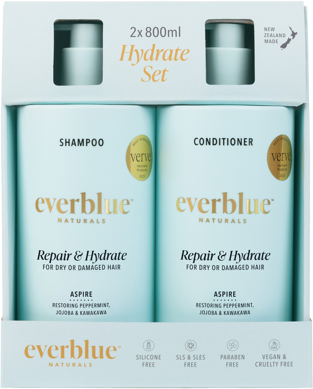 Everblue Naturals Aspire Shampoo & Conditioner (800 ml x 2 pk)