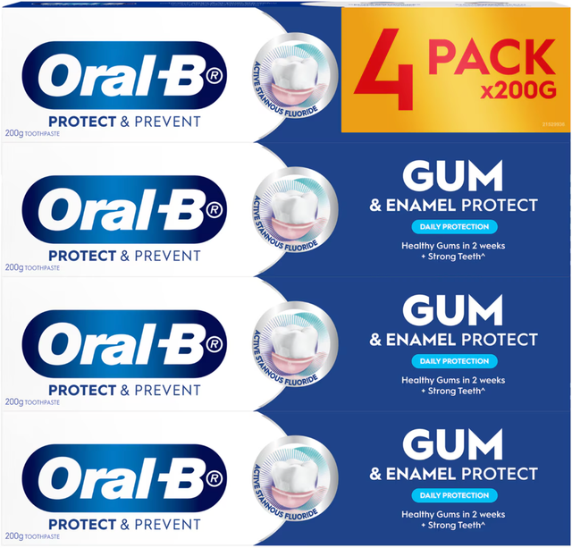 Oral B Gum & Enamel Toothpaste (200 g × 4 pk)