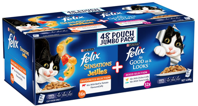 Felix Mixed Selection Cat Food (85 g x 48 pk)