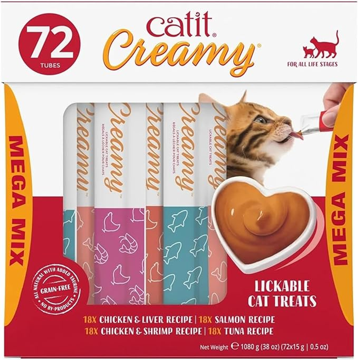 Catit Creamy Cat Treat (15 g x 72 pk)