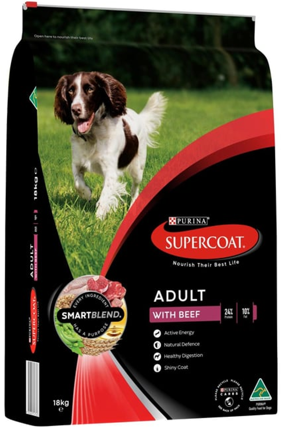 Supercoat Adult Beef Dog Food (18 kg)