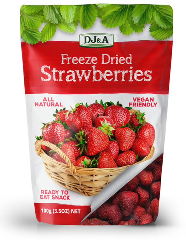 DJ&A Freeze Dried Strawberries (100 g)