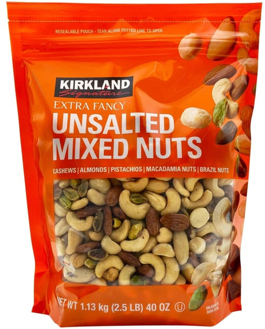 Kirkland Signature Unsalted Mixed Nuts (1.13 kg)
