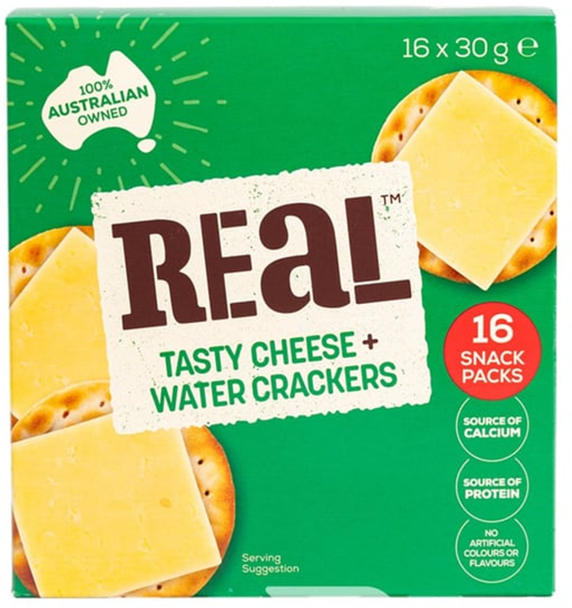 Real Tasty Cheese & Crackers (30 g x 16 pk)