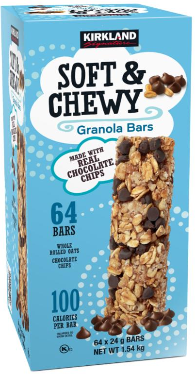 Kirkland Signature Soft & Chewy Granola Bars (24 g x 64 pk)