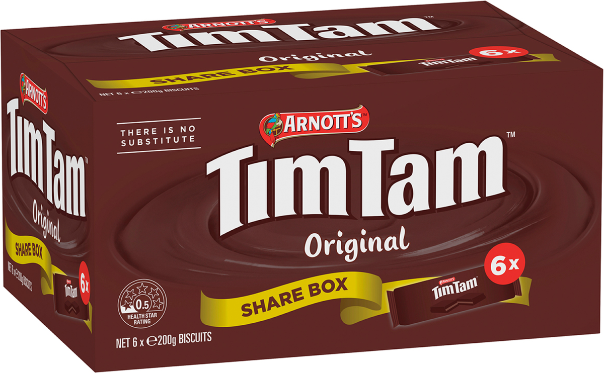 Arnott's Tim Tam Cookies (200 g x 6 pk)