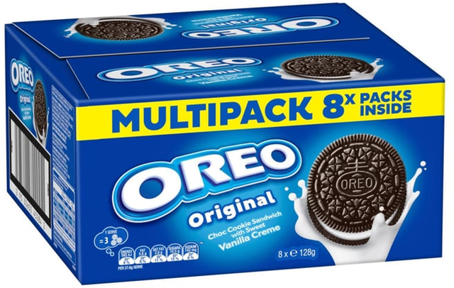 Oreo Vanilla Cream Sandwich Cookies (128 g x 8 pk)