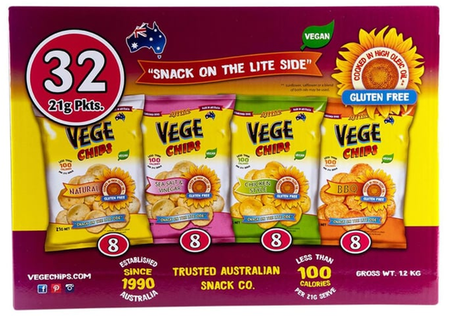 Vege Chips Variety Box (21 g x 32 pk)