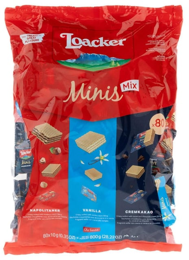 Loacker Minis Crispy Wafers (800 g)