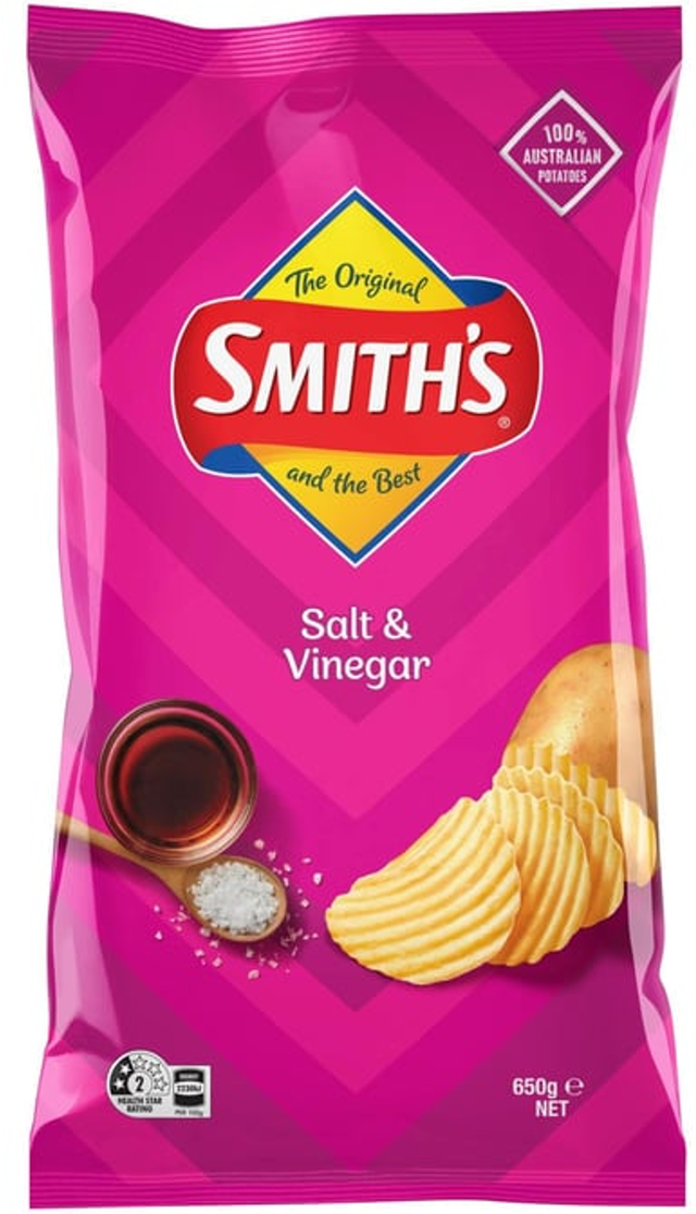 Smith's Salt & Vinegar Potato Chips (650 g)