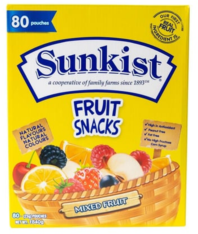 Sunkist Fruit Snacks (23 g x 80 pk)