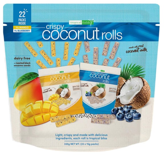 Tropical Fields Coconut Rolls Multipack (15 g x 22 pk)