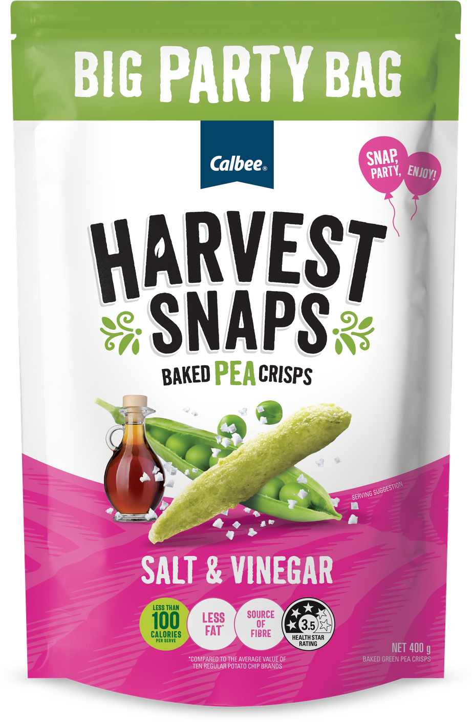 Harvest Snaps Salt & Vinegar Veggie Chips (400 g)