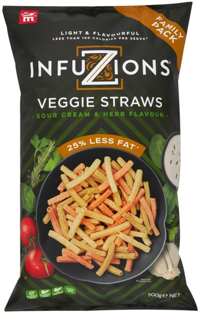Majans Infuzions Veggie Straws (500 g)