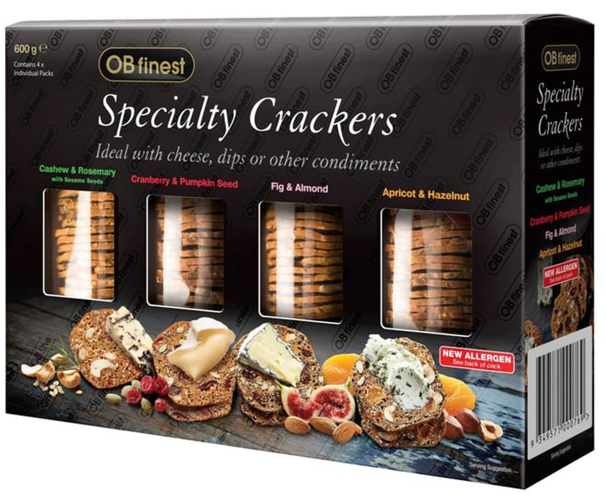OB Finest Wafer Crackers Variety Pack (600 g)