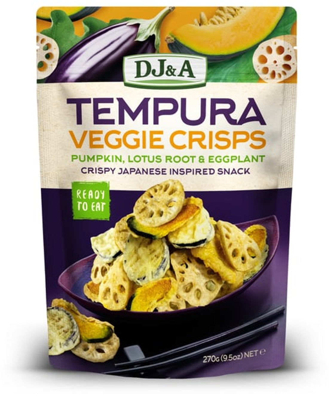 DJ&A Tempura Veggie Crisps (270 g)