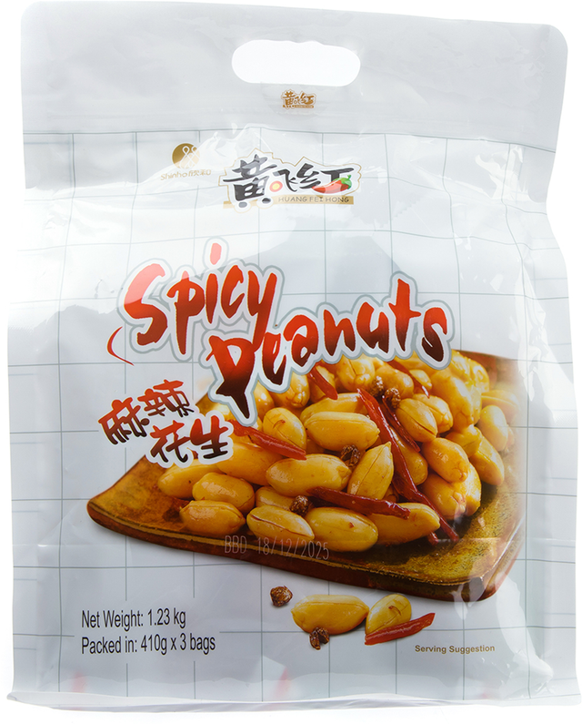 Huang Fei Hong Spicy Peanuts 3 x 410g