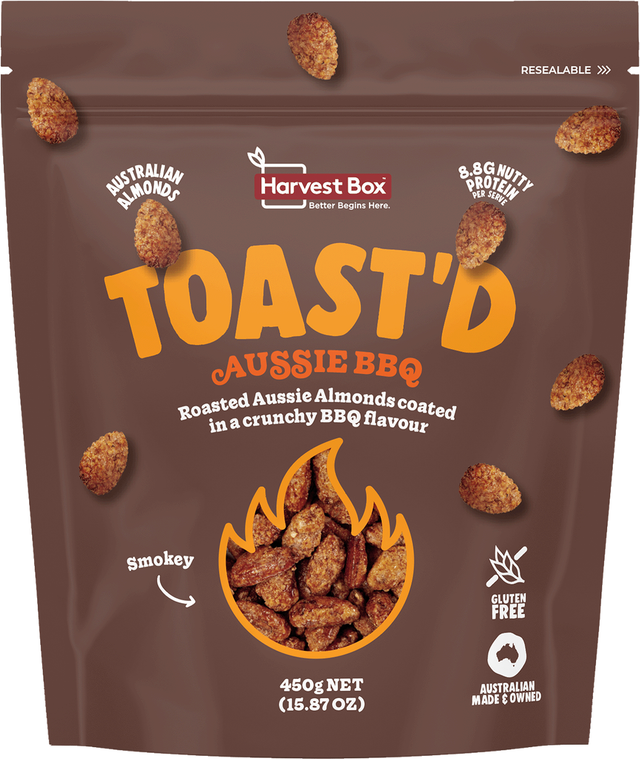 Harvest Box Toast'd BBQ Roasted Almonds (450 g)