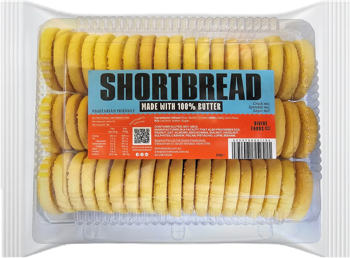 Divine Foods Shortbread (850 g)