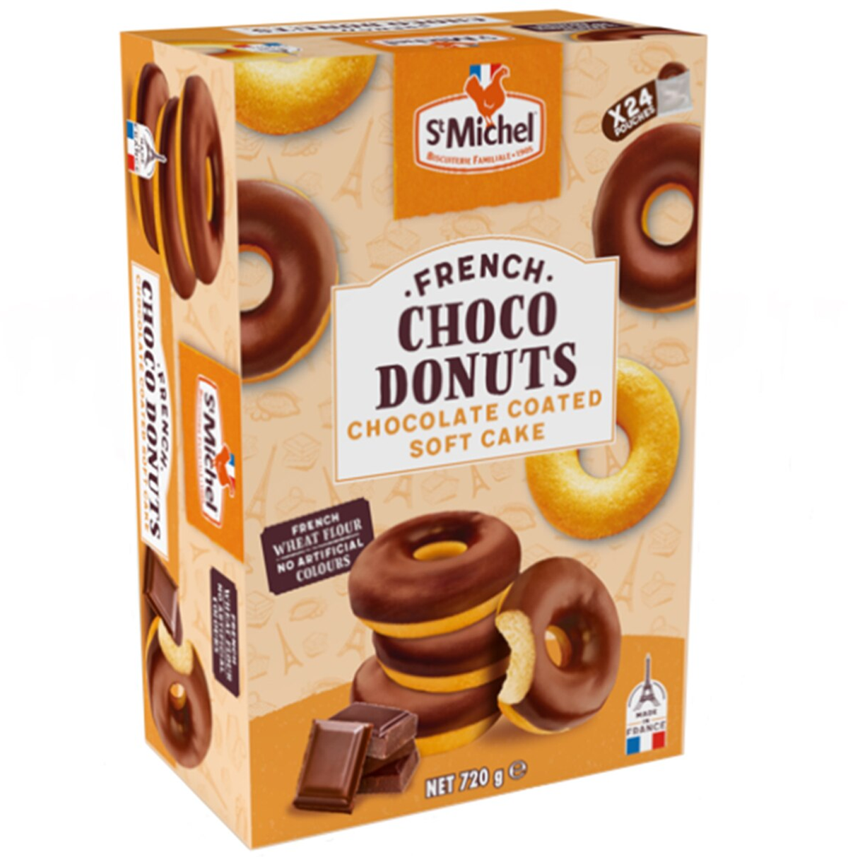 St Michel Chocolate Coated Donuts (720 g)