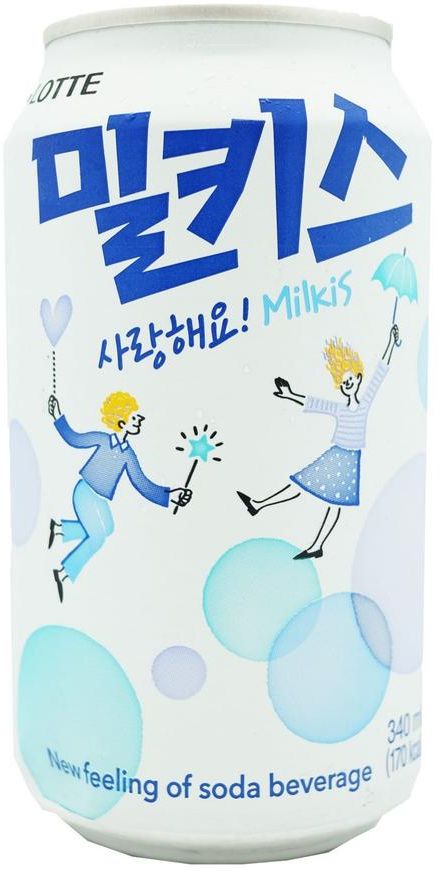 Lotte Milkis (340 ml × 24 pk)