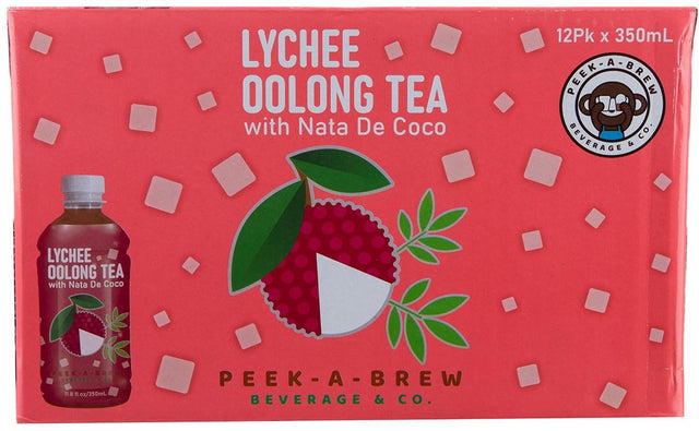 Peek-A-Brew Lychee Oolong Tea (350 ml × 12 pk)