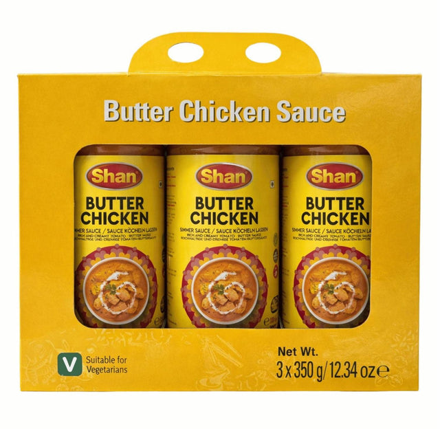 Shan Suitable for Vegetarians Butter Chicken Sauce (350 g x 3 pk)