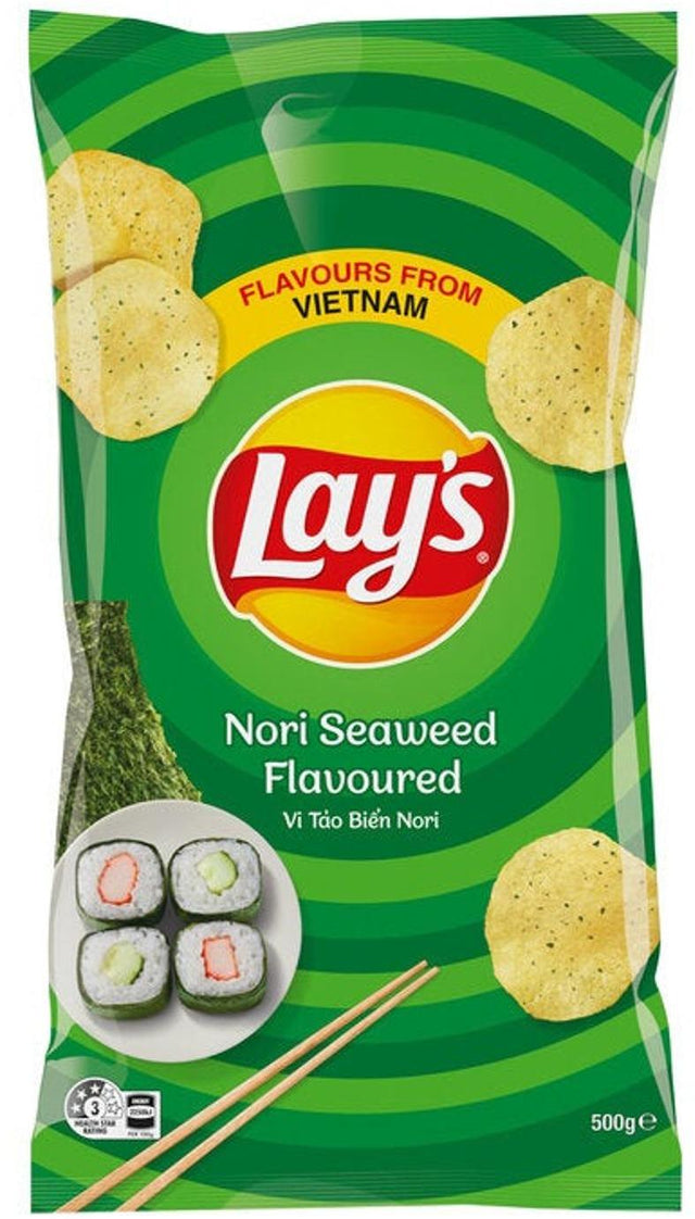Lay's Nori Seaweed Flavoured Potato Chips (500 g)
