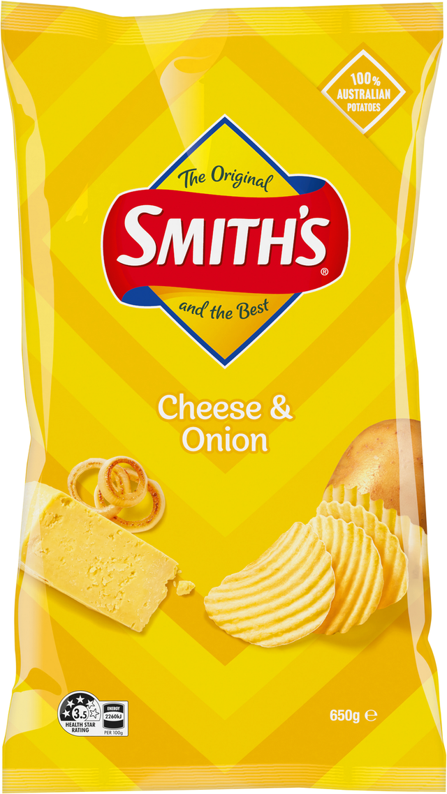 Smith's Cheese & Onion Potato Chips (650 g)