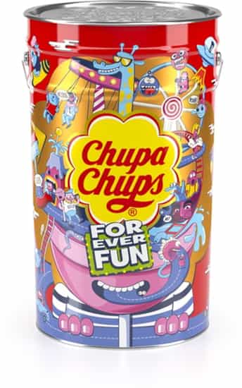 Chupa Chups Mega Lollipop Tin (12 g x 1000 pk)