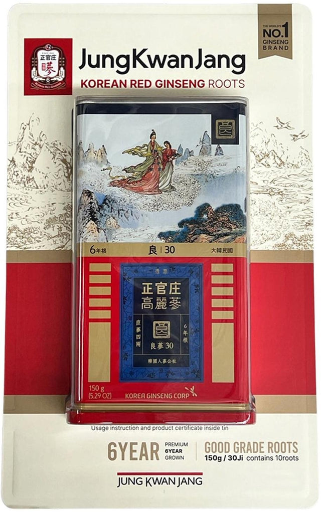Jung Kwan Jang Korean Red Ginseng Roots (150 g)