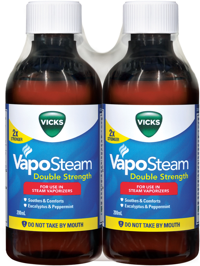 Vicks Vaposteam Double Strength Inhalant 2 x 200ml