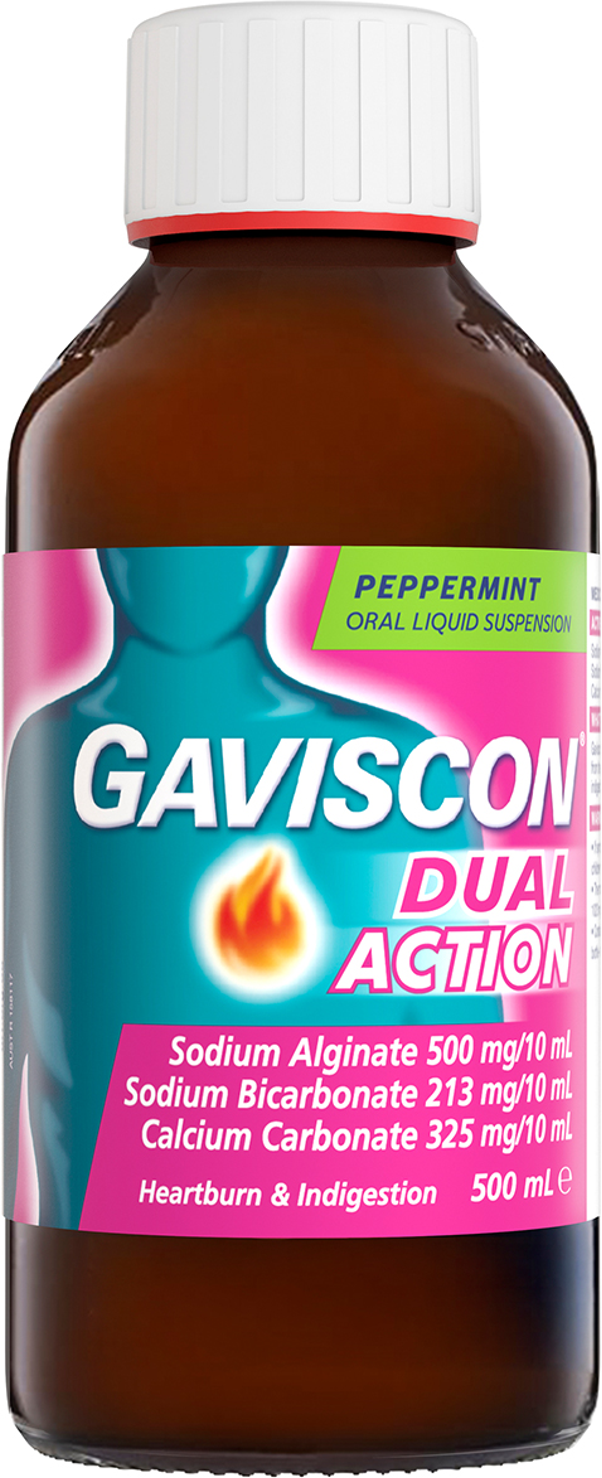 Gaviscon Dual Action Liquid Peppermint (500 ml)