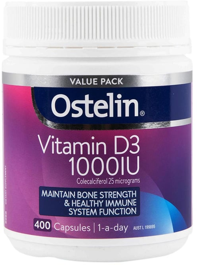 Ostelin Vitamin D3 1000IU Capsules (400 pk)