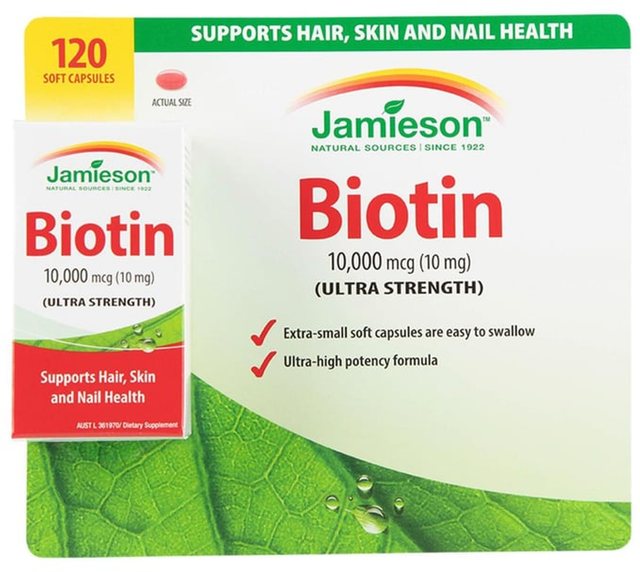 Jamieson 10000 MCG Biotin Capsule (120 pk)