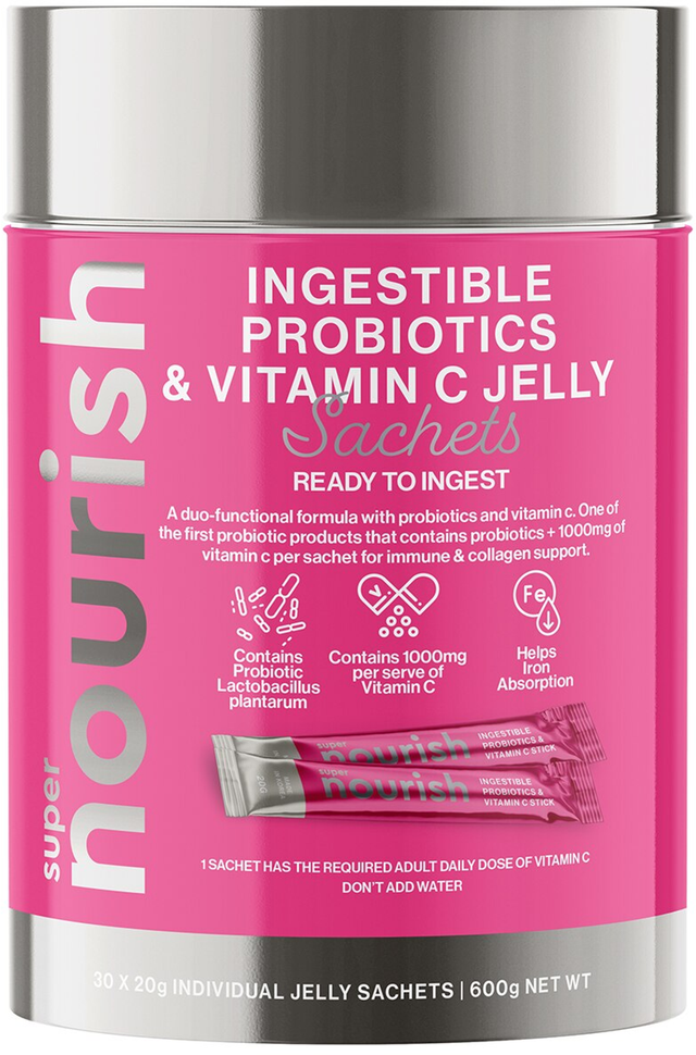 Nourish Probiotic & Vitamin C Jelly Sachets (20g x 30 pk)