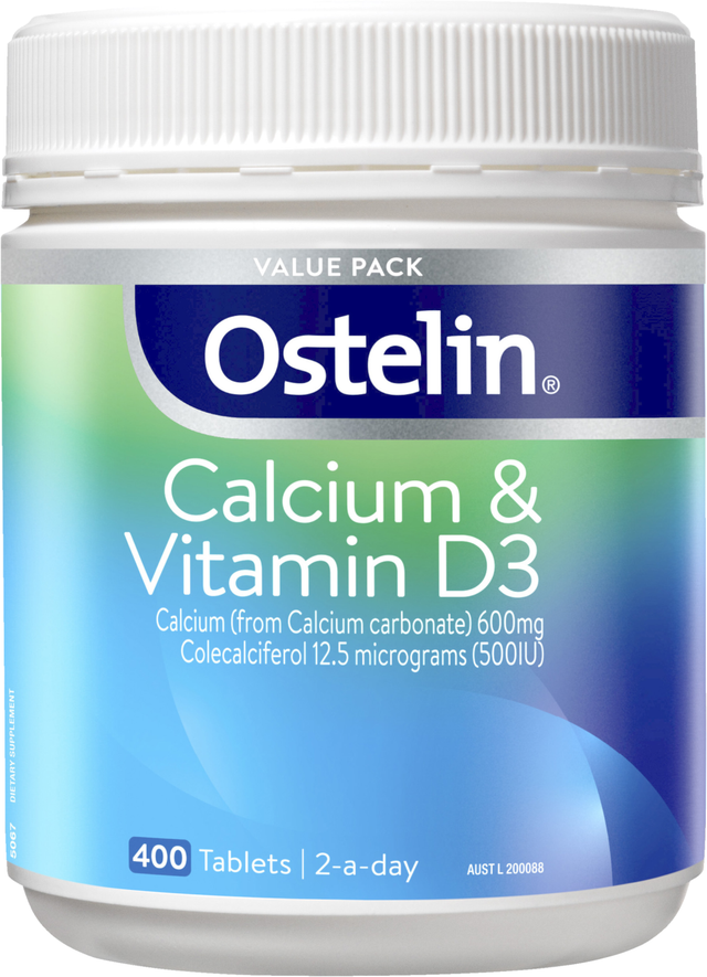 Ostelin Calcium & Vitamin D3 600mg Tablets (400 pk)