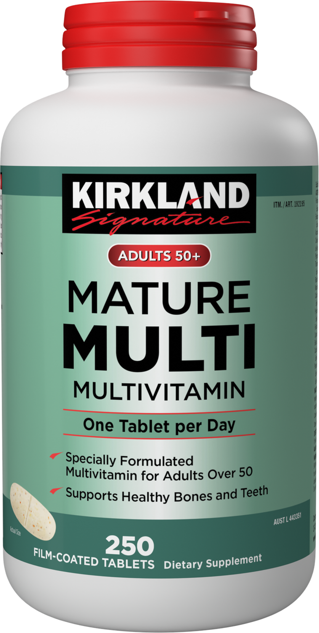 Kirkland Signature Adults 50+ Mature Multivitamin (250 pk)
