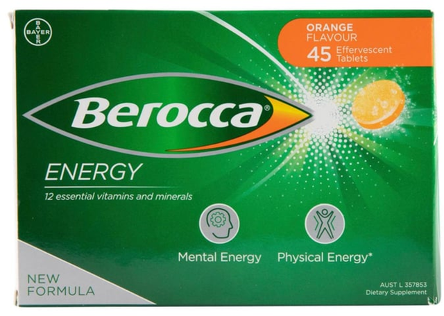 Berocca Energy Orange Tablets (45 pk)