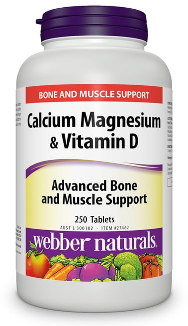 Webber Naturals Calcium, Magnesium & Vitamin D Tablets (250 pk)