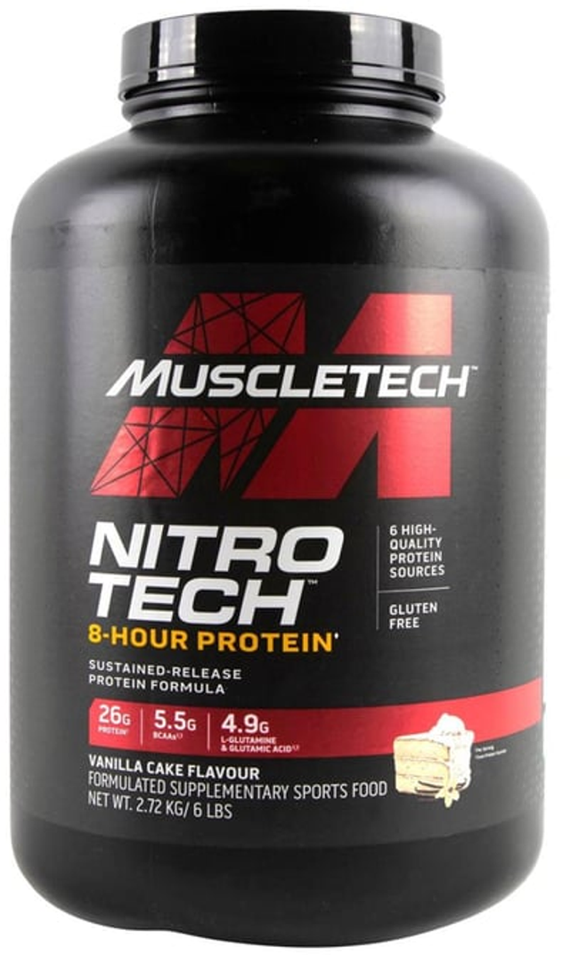 MuscleTech Nitrotech 8 Hour Chocolate Protein (2.72 kg)