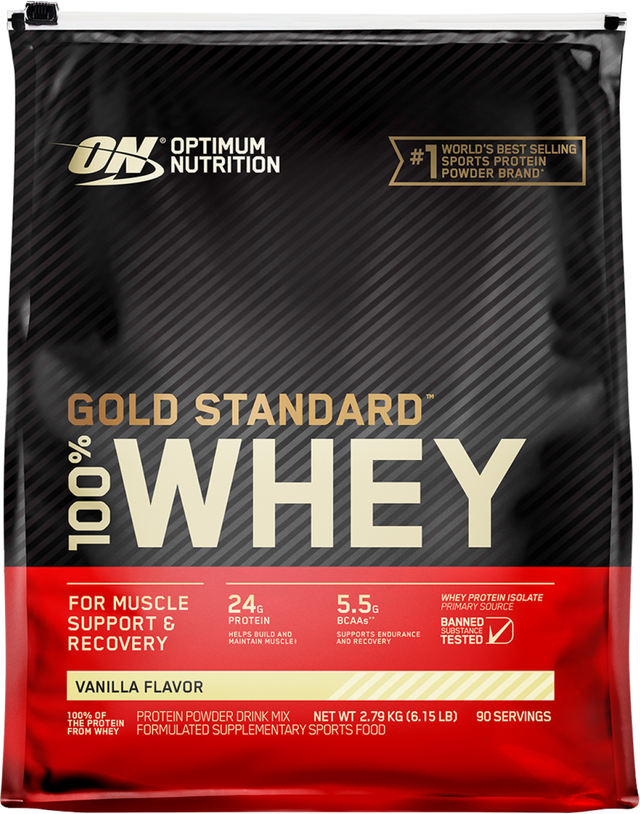 Optimum Nutrition Gold Standard 100% Vanilla Whey Protein (2.79 kg)