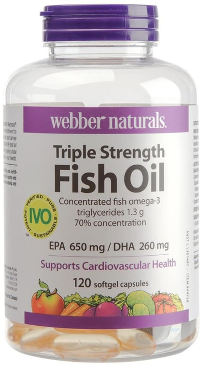 Webber Naturals Triple Strength Softgels (120 pk)