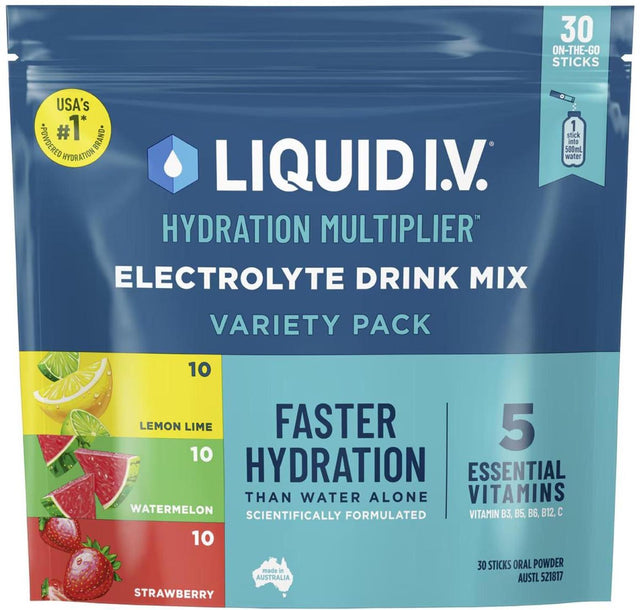 Liquid IV Hydration Multiplier Variety Pack (30 ct)