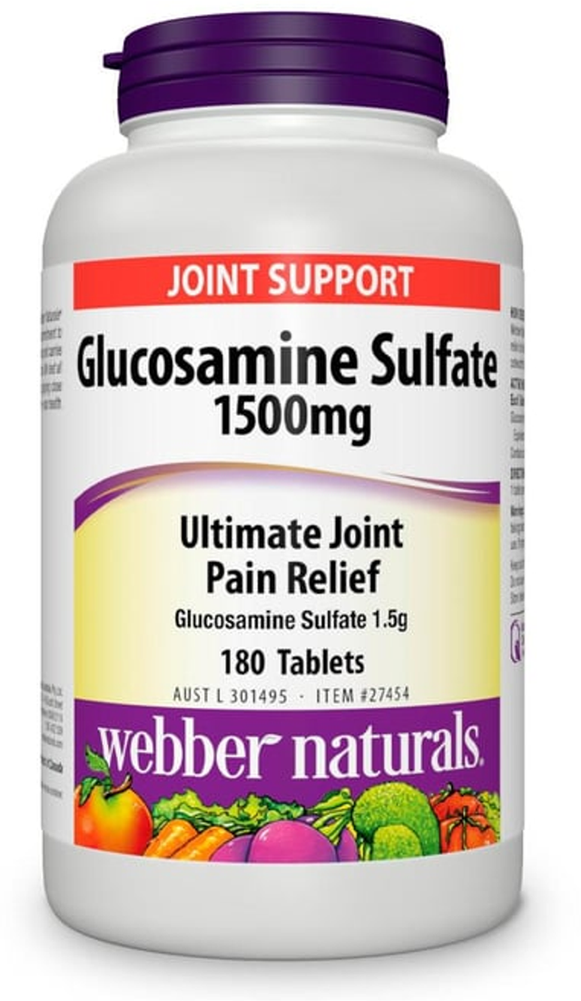 webber naturals Glucosamine Sulfate 1500mg tablets (180pk)