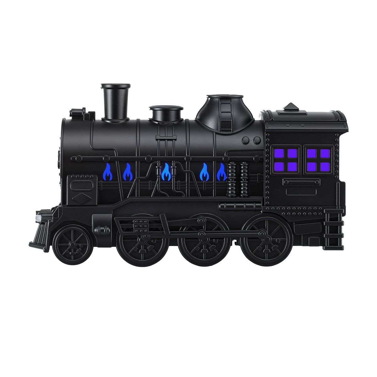 Devanti Train Aroma Diffuser Essential Oil Humidifier 300ml Smoke Ring LED Timer