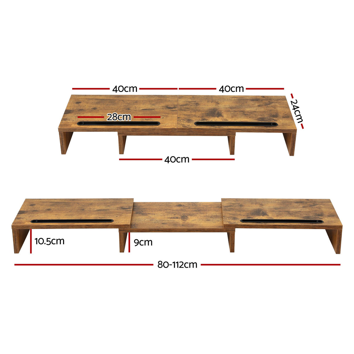 Artiss Dual Monitor Stand Riser