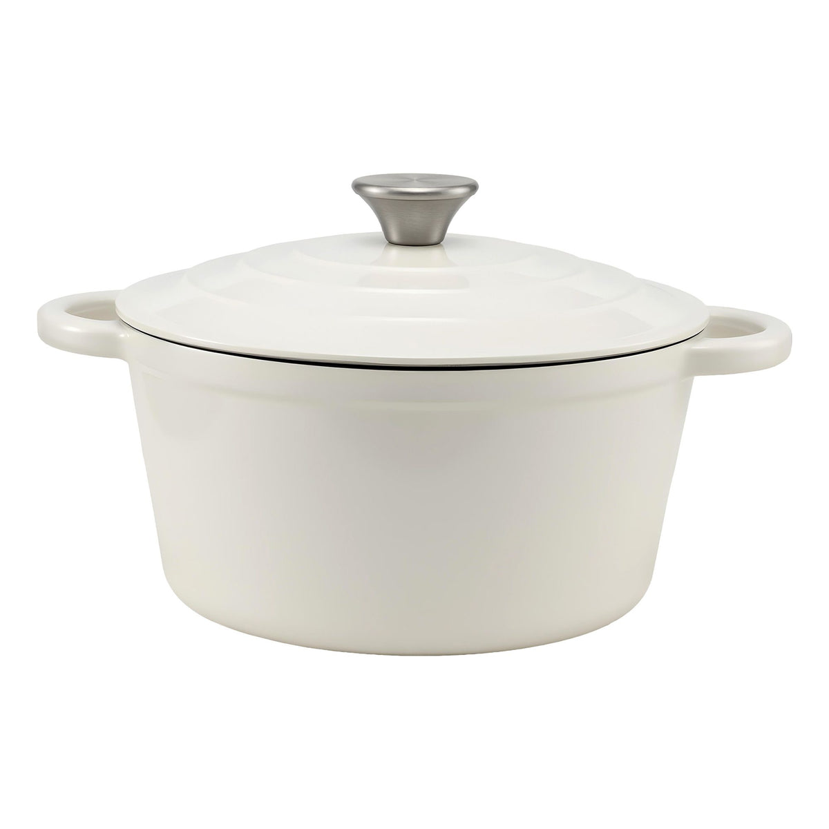 5-Star Chef 3.8L Enameled Cast Iron Dutch Oven Pot with Lid for - DTO-POT-WH