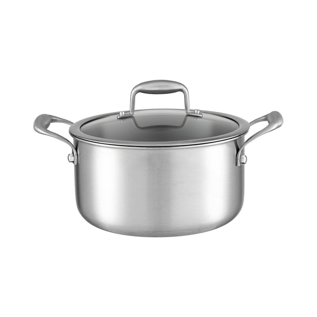 5 Star Chef 4.5L 24cm Stainless Steel Dutch Oven Pot w/Lid & Stay Cool Handle