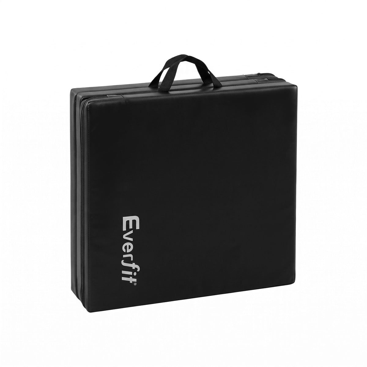 Everfit Gymnastics Mats Folding Exercise Floor Mat Portable 3 Fold Tumbling Mat Black